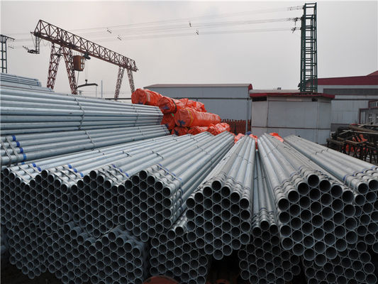 Hot Dip Galvanized Steel Carbon Pipe Schedule 40 Round Hollow Section BV SGS CE
