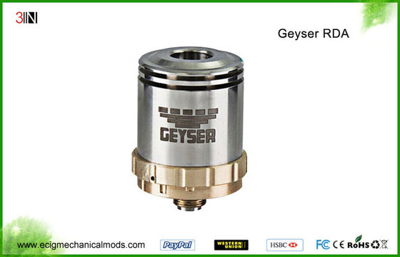 304 Stainless Steel DIY RDA Drip Tank Geyser Atomizer , Rebuildable Atomizer Tank Geyser