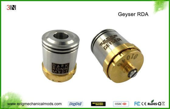 304 Stainless Steel DIY RDA Drip Tank Geyser Atomizer , Rebuildable Atomizer Tank Geyser