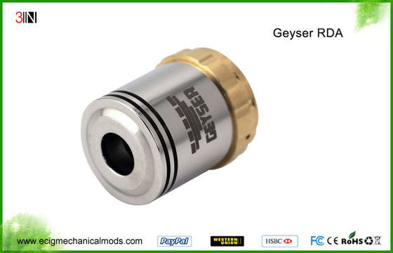 304 Stainless Steel DIY RDA Drip Tank Geyser Atomizer , Rebuildable Atomizer Tank Geyser