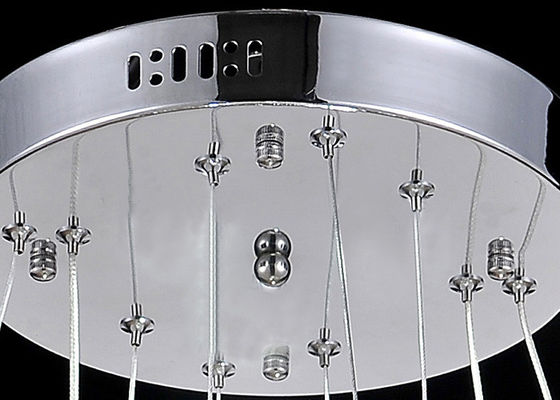 Funky Modern K9 Crystal LED Chandelier Lamp / Luxurious Pendant Lighting with Stainless steel