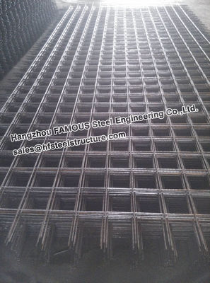 Welded Ribbed Wires Concrete Reinforcing Mesh For Residential