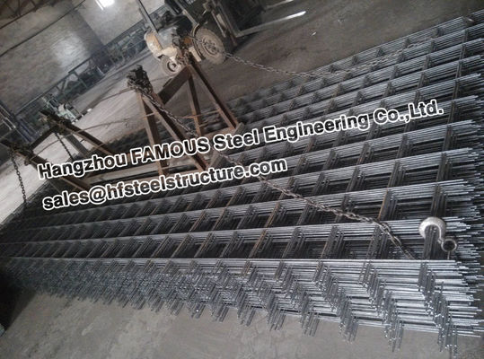 Square Ribbed Steel Reinforcing Mesh Contruct Reinforced Concrete Slabs