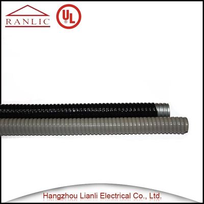Grey / Black Galvanized Steel Flexible Electrical Conduit with PVC Coated
