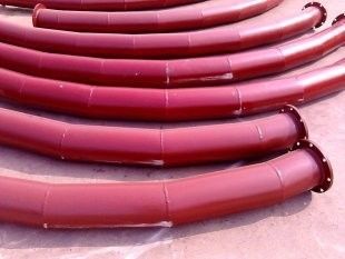 Durable Rubber Bends Industrial Rubber Products With Steel Flanges