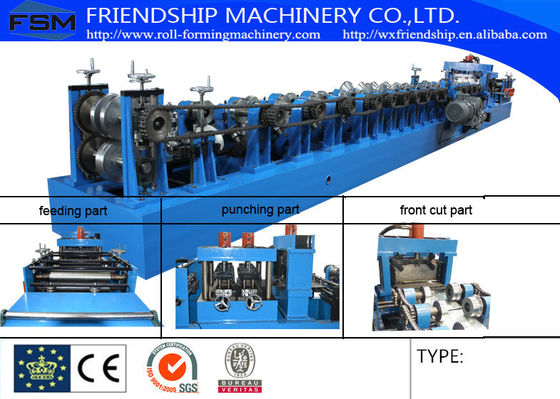 Cold Rolled Or Galvanized C Z Purlin Roll Forming Machine With 15m/Min