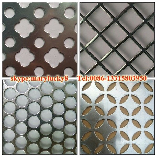 Stainless steel perforated metal /SS316 Perforated metal/4x8 stainless steel perforated sh