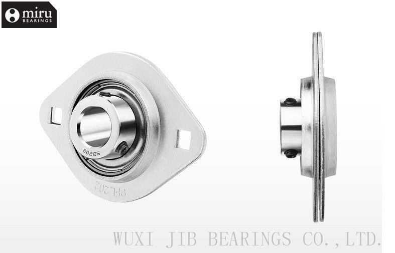 100Cr6 Steel Flange Ball Bearing Unit  SBPFL201 - SBPFL207  C0 / C3 , Pillow Block Bearings