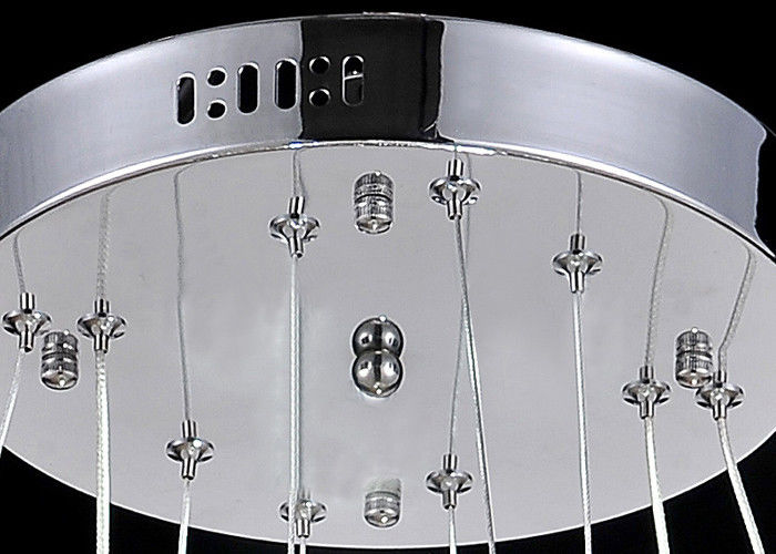 Funky Modern K9 Crystal LED Chandelier Lamp / Luxurious Pendant Lighting with Stainless steel