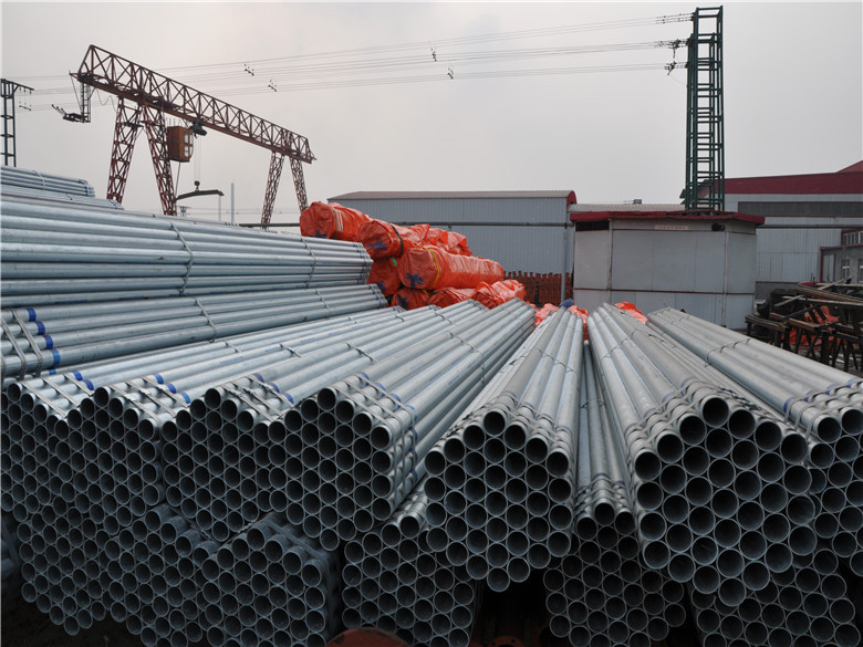 Hot Dip Galvanized Steel Carbon Pipe Schedule 40 Round Hollow Section BV SGS CE