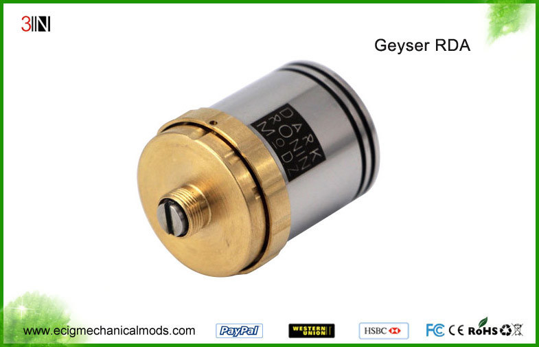 304 Stainless Steel DIY RDA Drip Tank Geyser Atomizer , Rebuildable Atomizer Tank Geyser