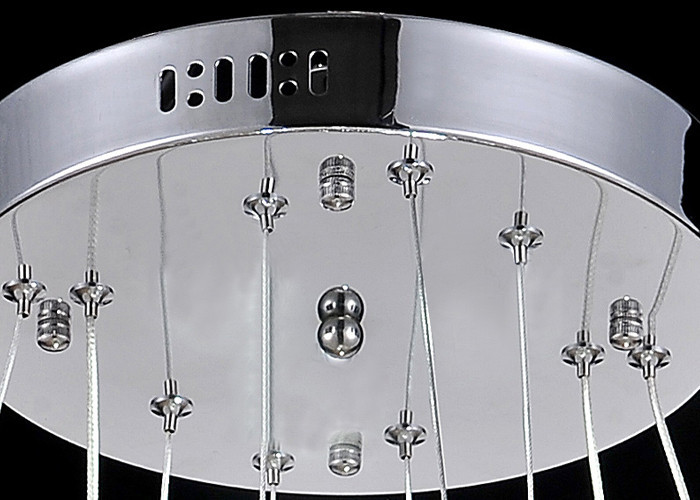 Funky Modern K9 Crystal LED Chandelier Lamp / Luxurious Pendant Lighting with Stainless steel