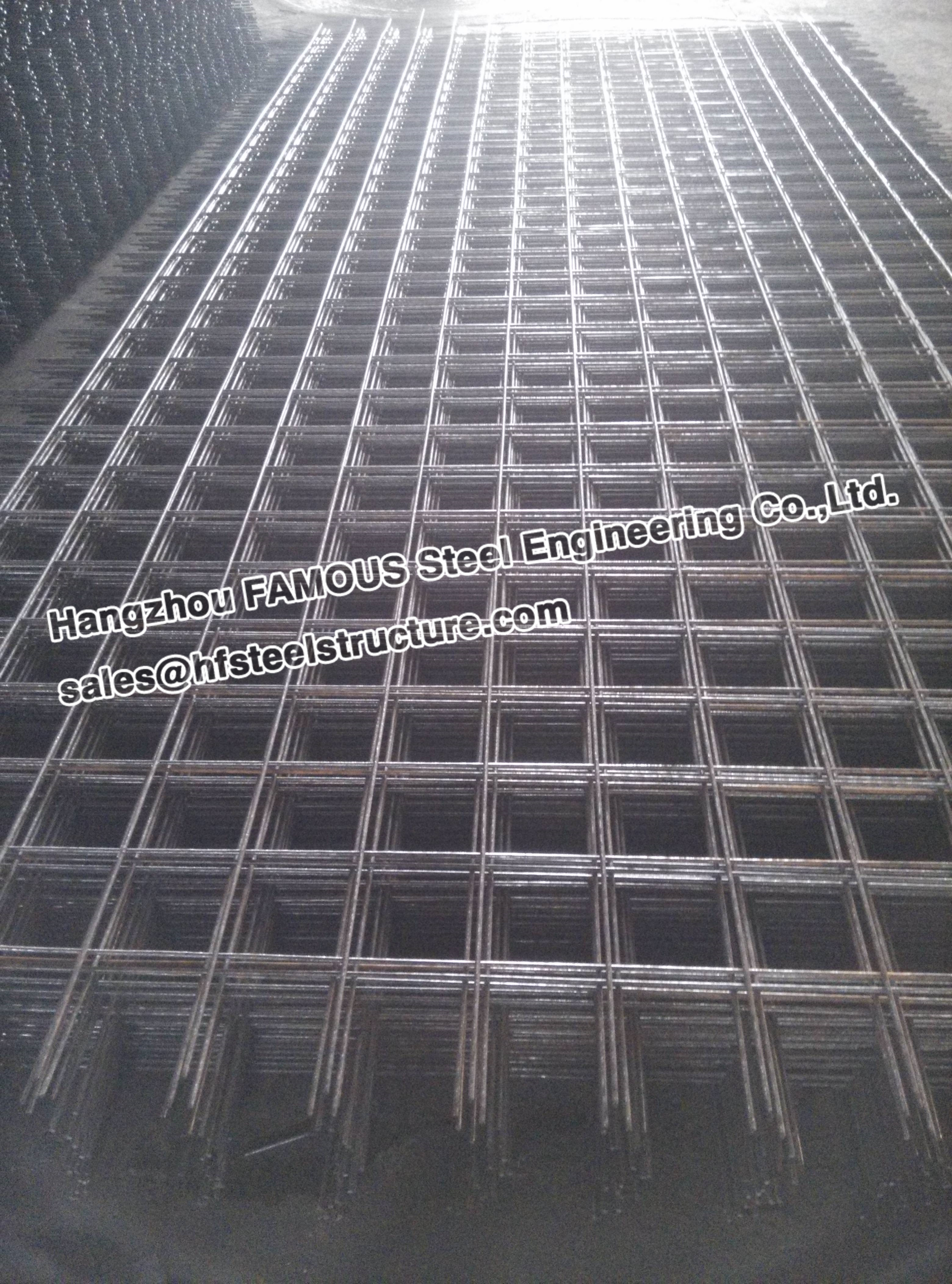Welded Ribbed Wires Concrete Reinforcing Mesh For Residential