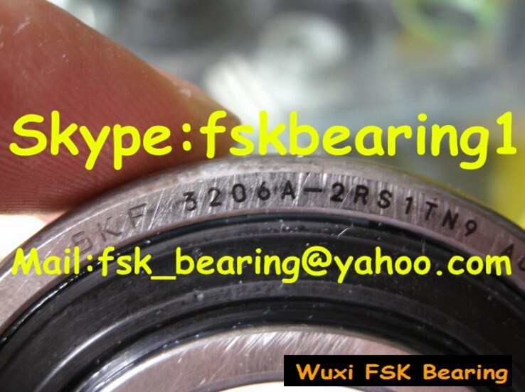 SKF 3206A-2RS1 TN9 Angular Contact Ball Bearings With Cup Flange for Air Compressor